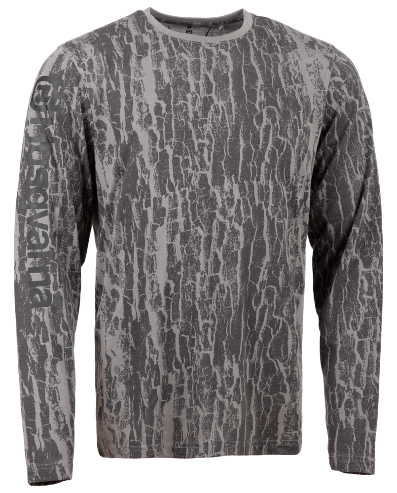 Husqvarna XPLORER T-shirt barkmönstrad kamouflage, långärmad - PIM964199196